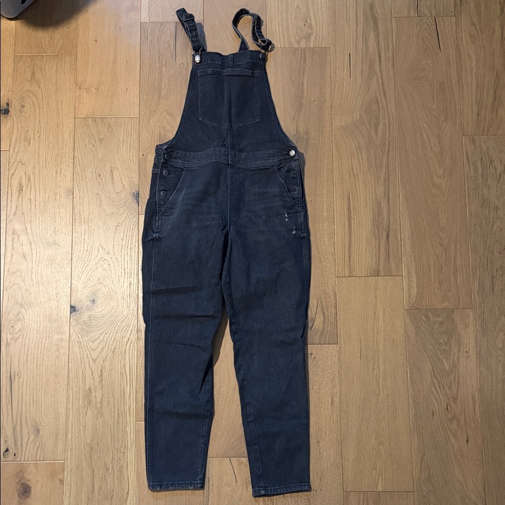 Old Navy Charcoal Denim Overalls